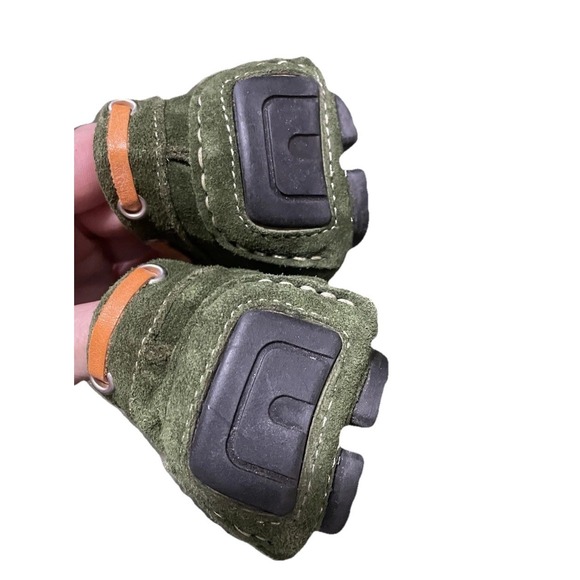 Manza Italian Driving Shoes Monza Loafer Size 11 Green Suede Leather Comfy Soft main image 5